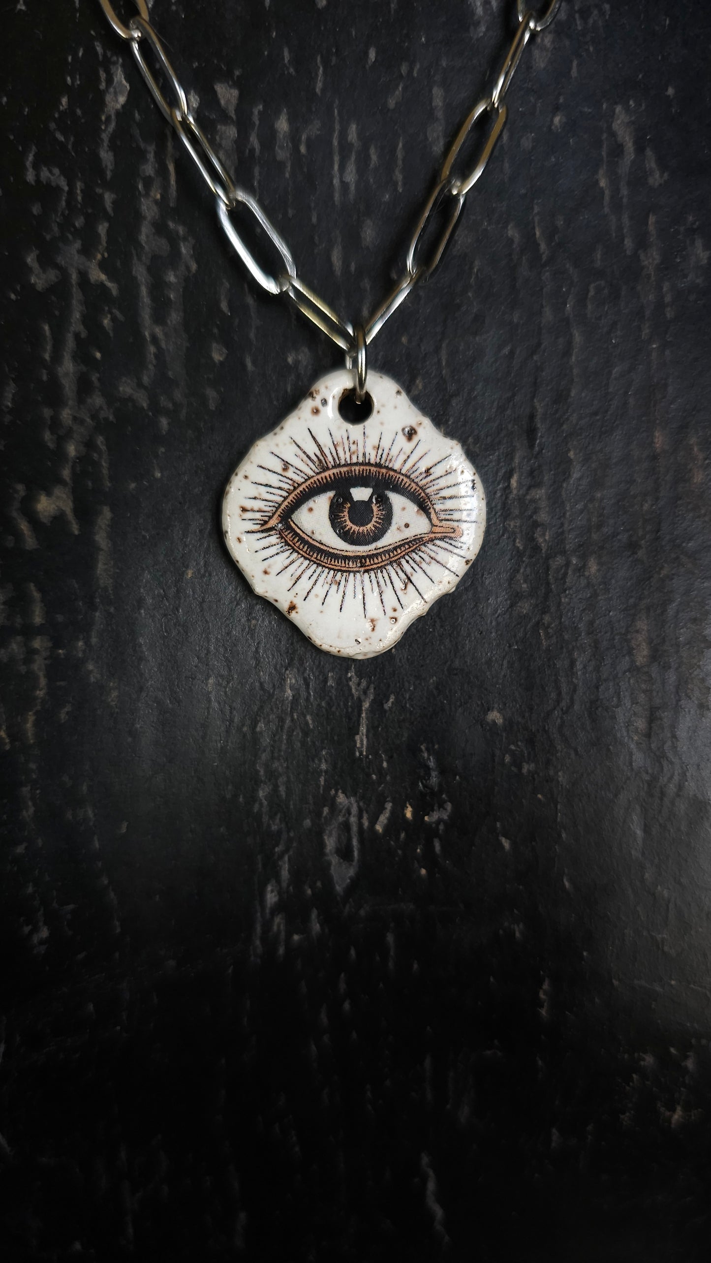 The Seer Pendant - all seeing eye necklace , eye jewelry , eye necklace