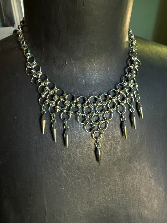 Divine Chainmaille Choker handmade stainless steel necklace