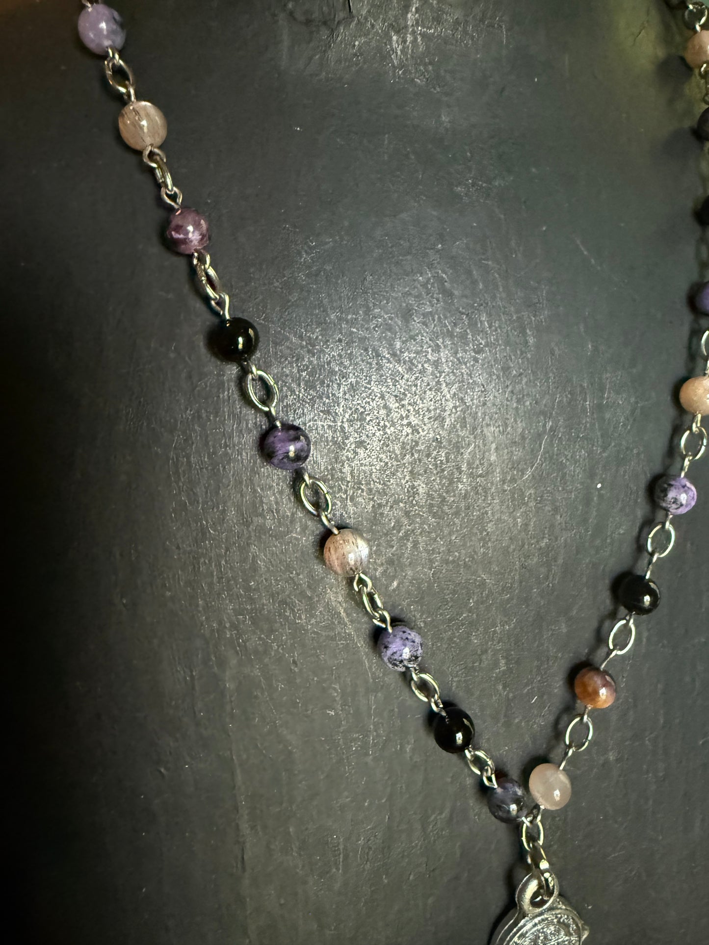 Key of Protection Sorcery Strand - Rosary style chain necklace - beaded necklace