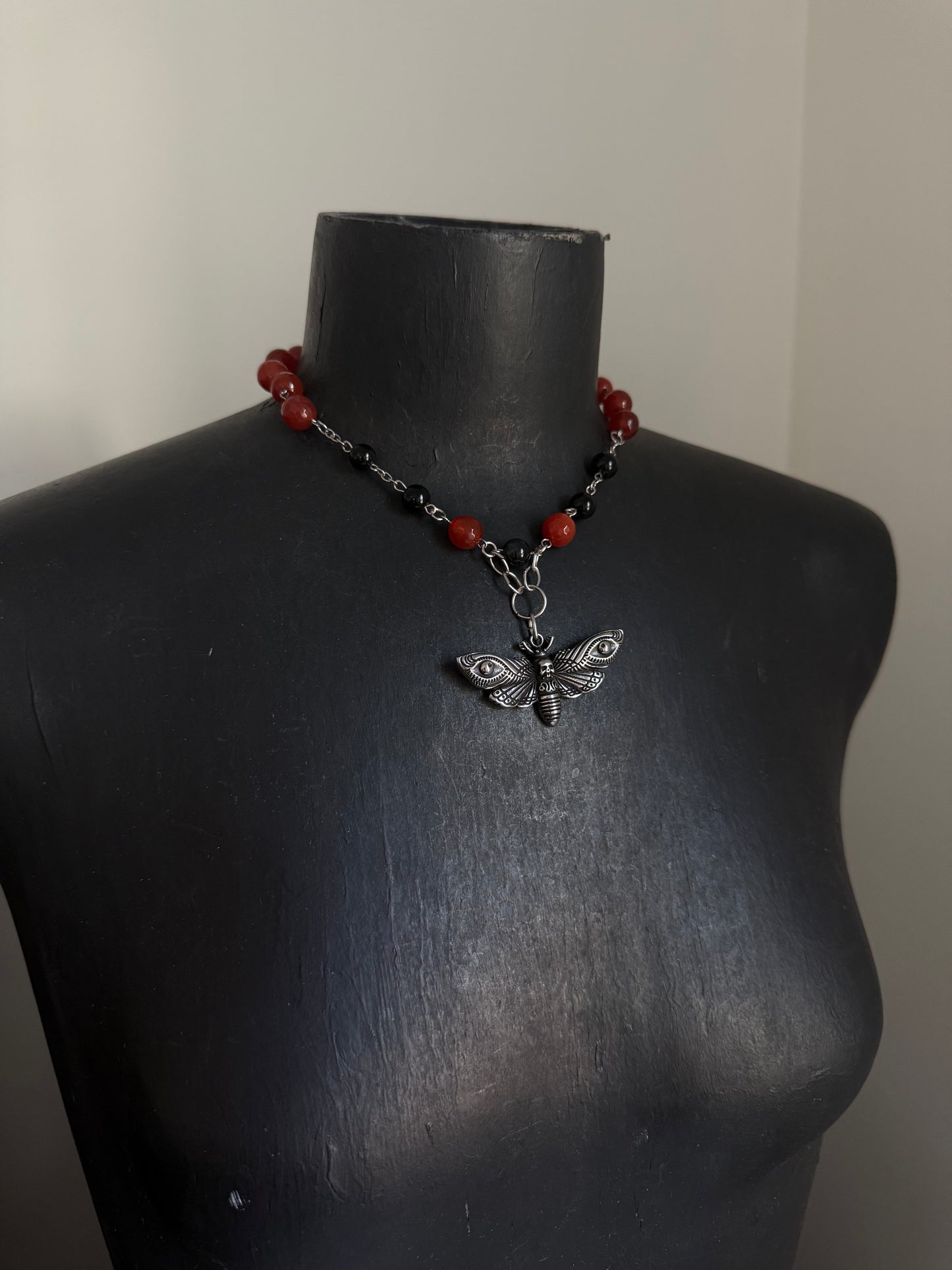 Night Moth beaded Choker