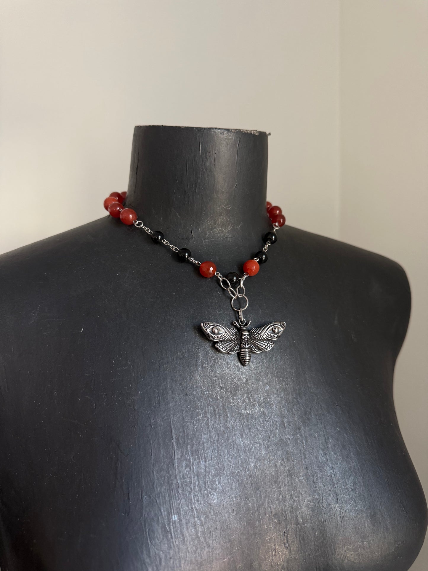 Night Moth beaded Choker