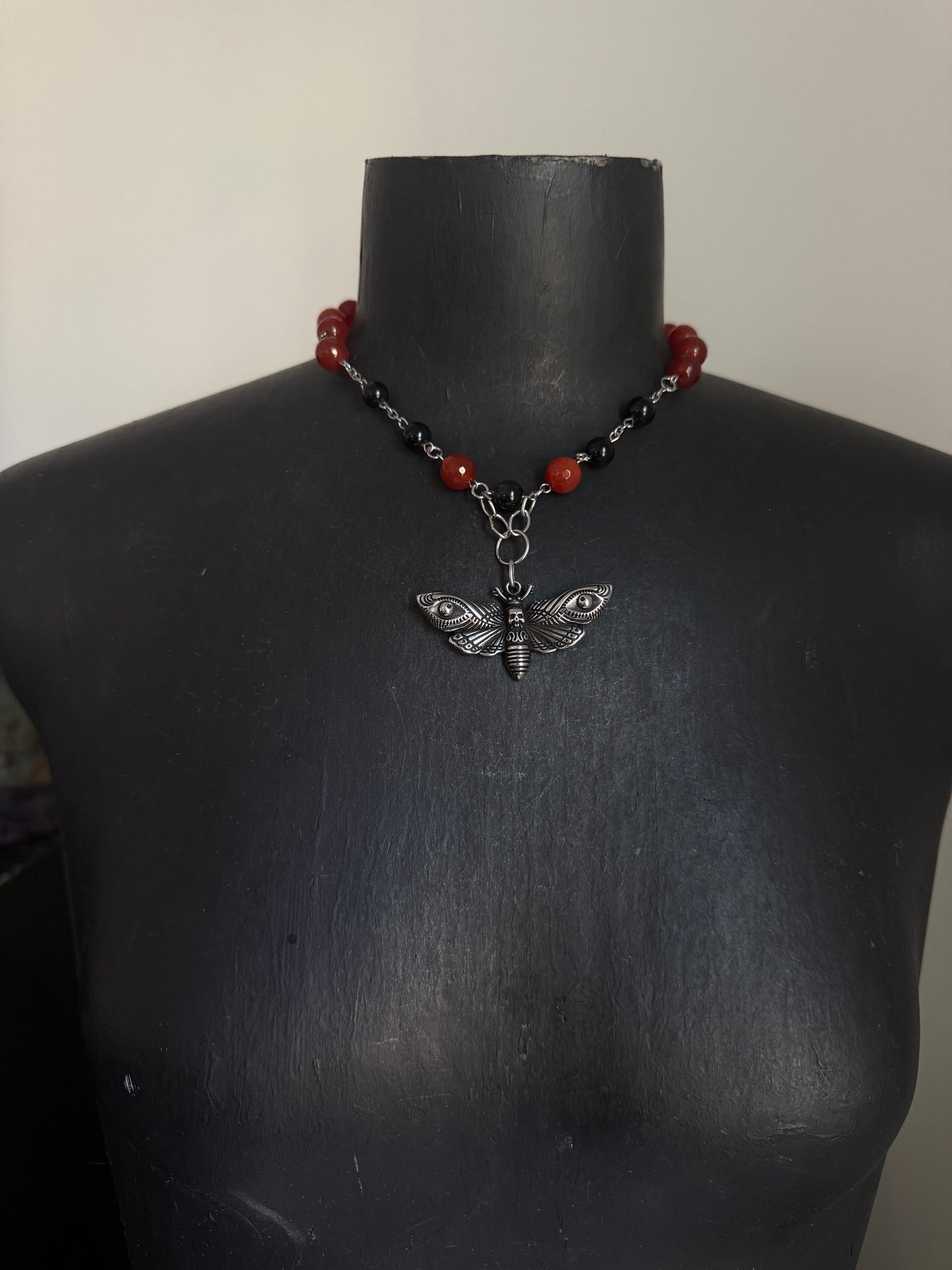 Night Moth beaded Choker