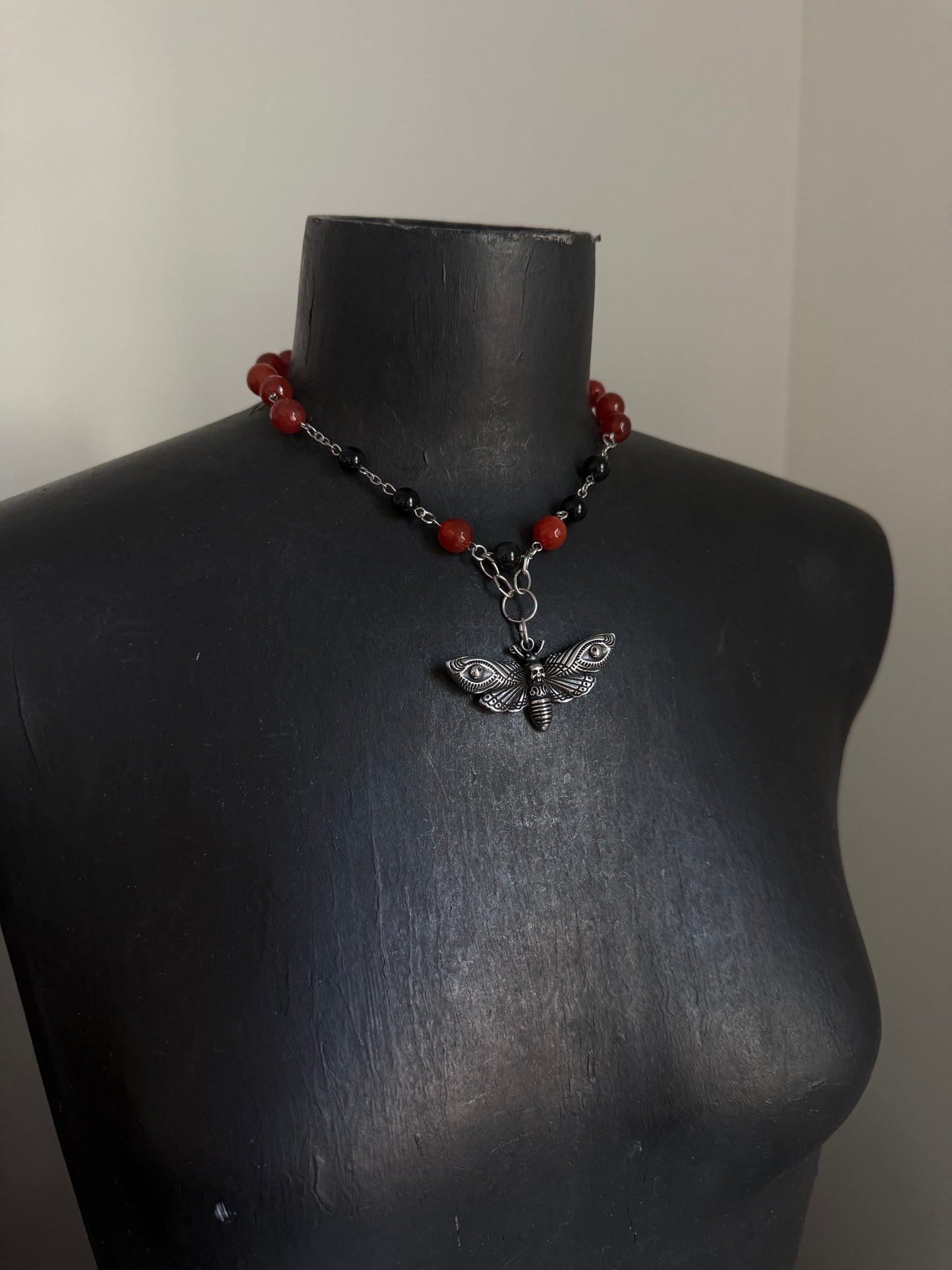 Night Moth beaded Choker
