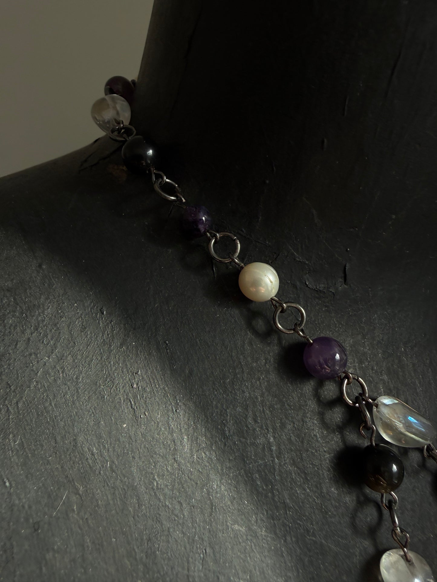 Final Nail Beaded choker