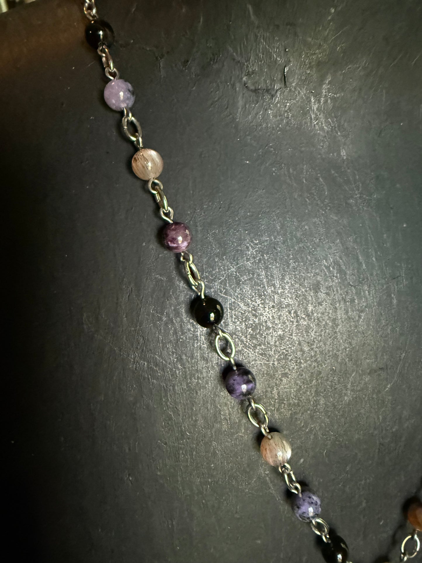 Key of Protection Sorcery Strand - Rosary style chain necklace - beaded necklace