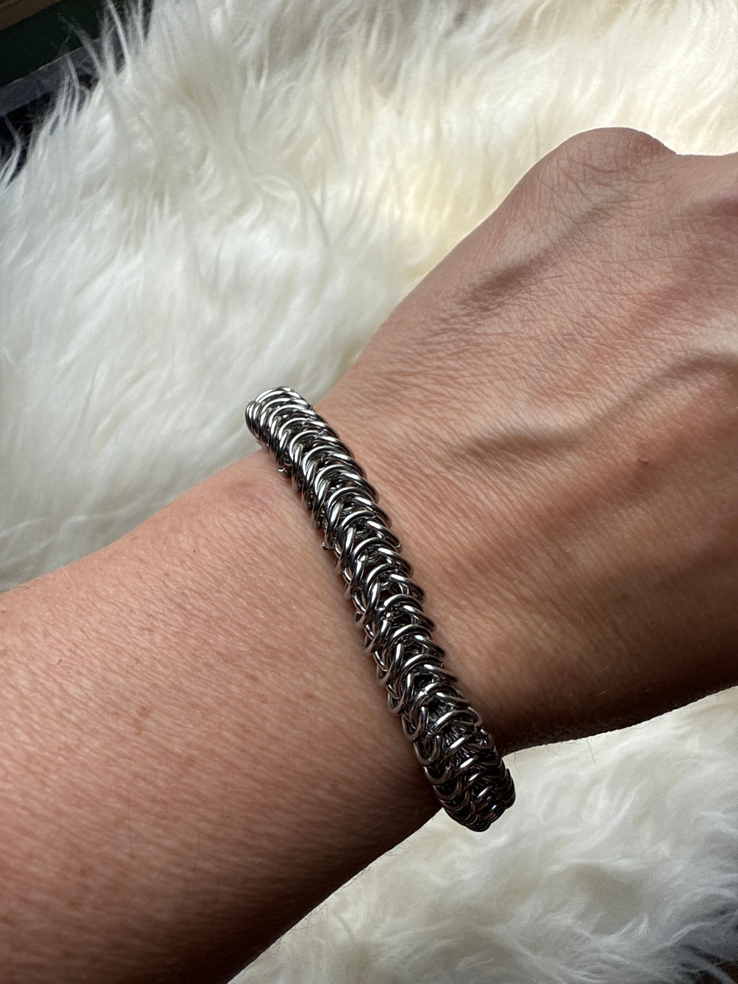 Charlotte Chainmaille Bracelet Stainless steel Bracelet handmade jewelry