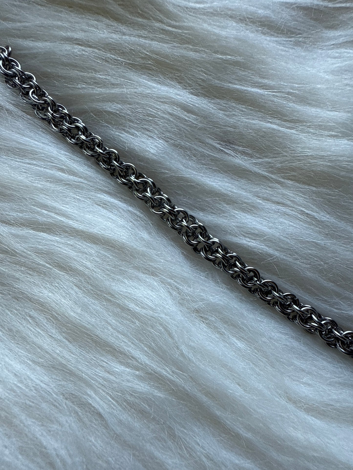 Madonna Chainmaille Bracelet - Gothic minimal bracelet - handmade jewelry
