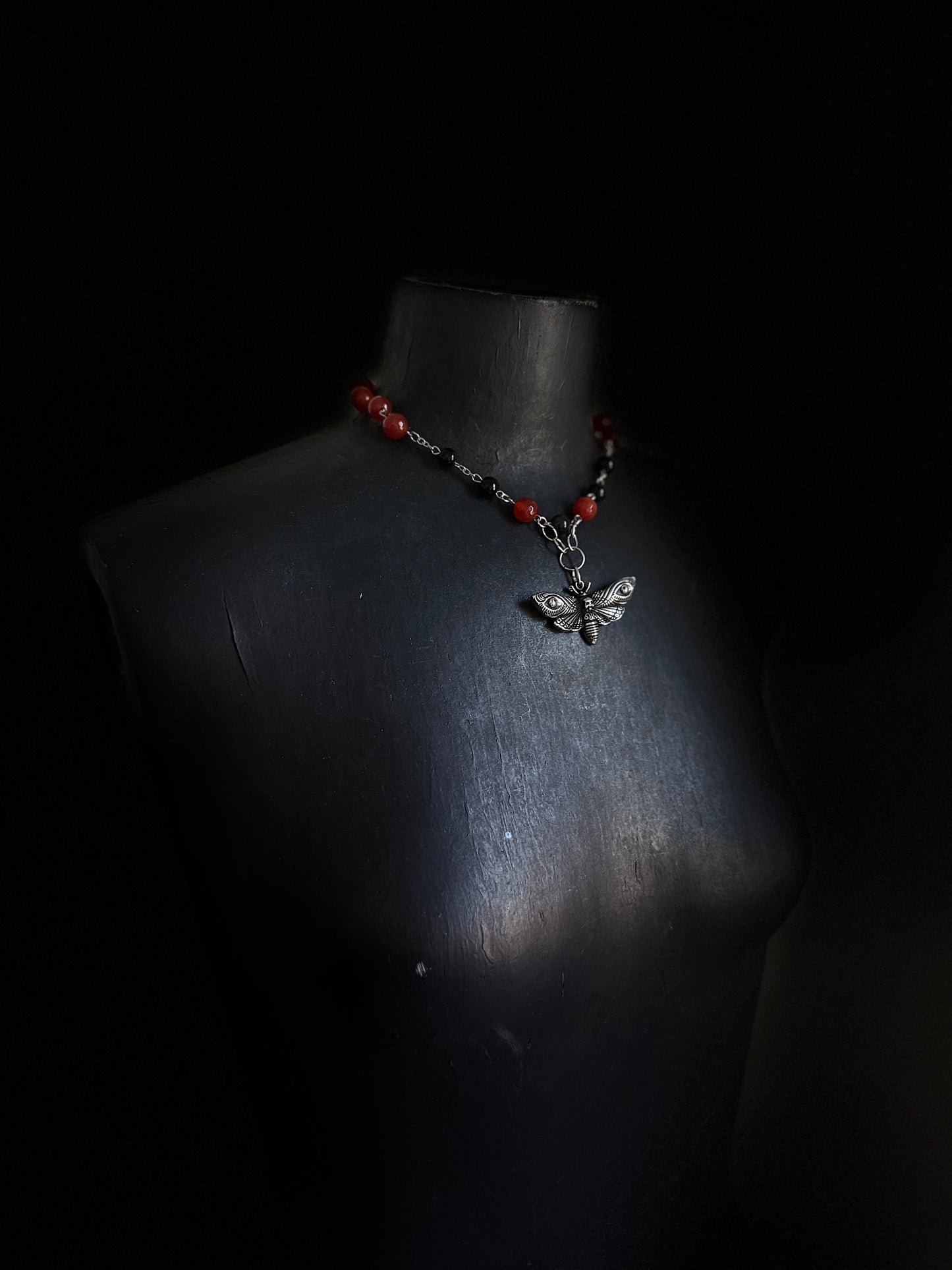 Night Moth beaded Choker