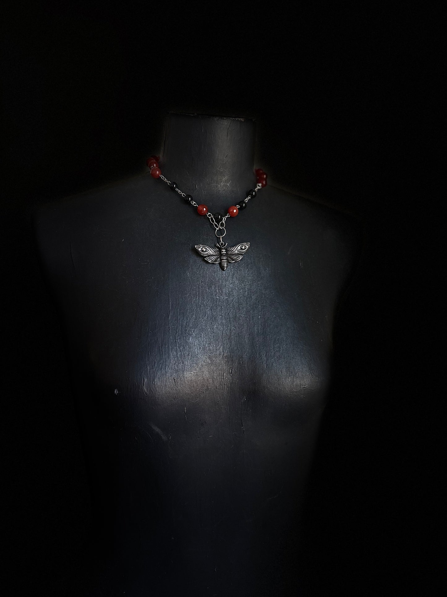 Night Moth beaded Choker