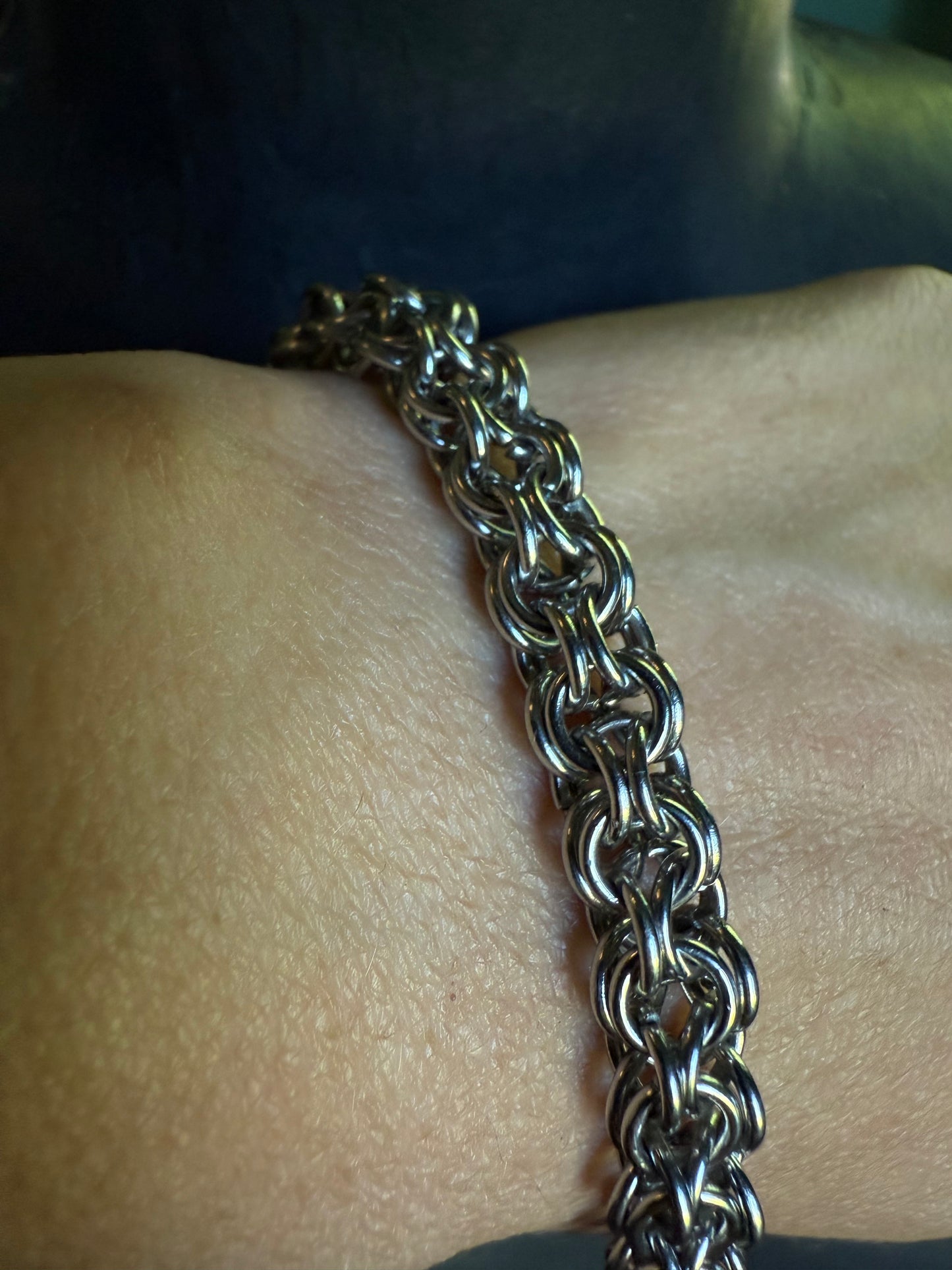 Madonna Chainmaille Bracelet - Gothic minimal bracelet - handmade jewelry