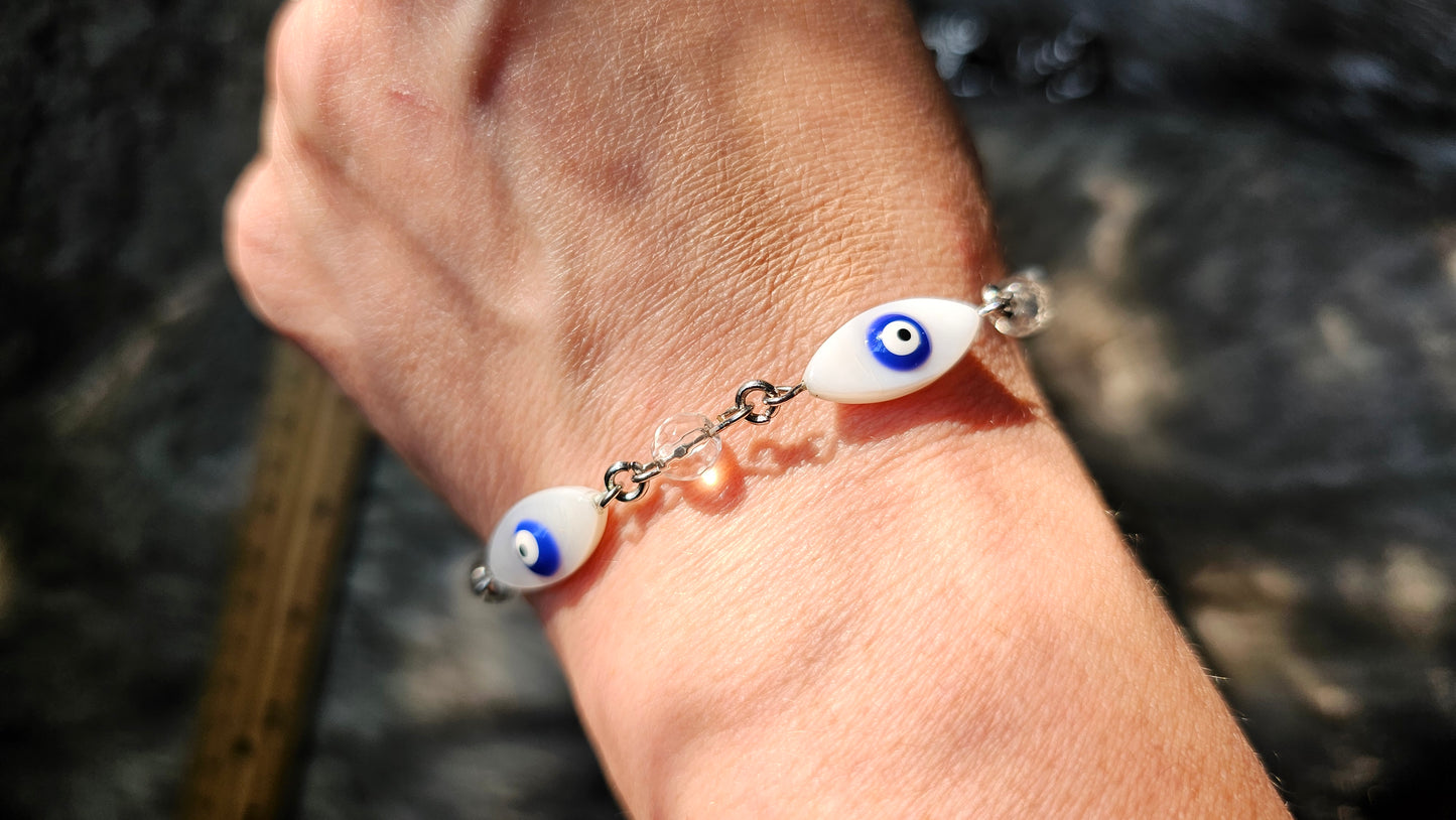 Evil Eye Quartz Protection Bracelet