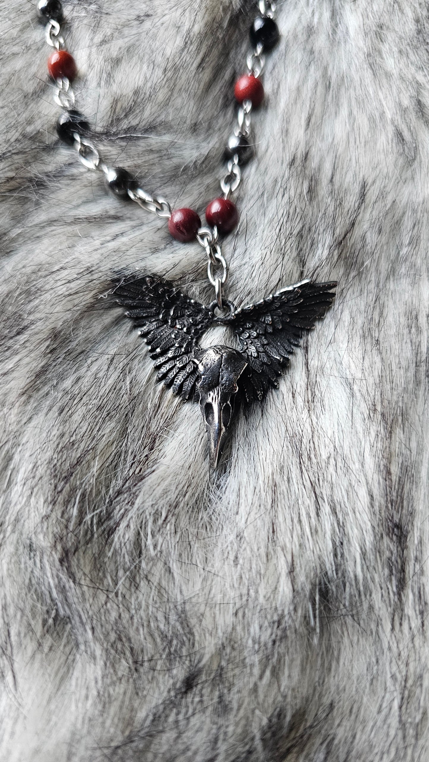 Morrigan Skull Choker