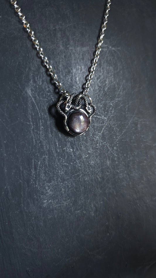 Lucifers Garden Petite Pendant Ruby necklace snake jewelry