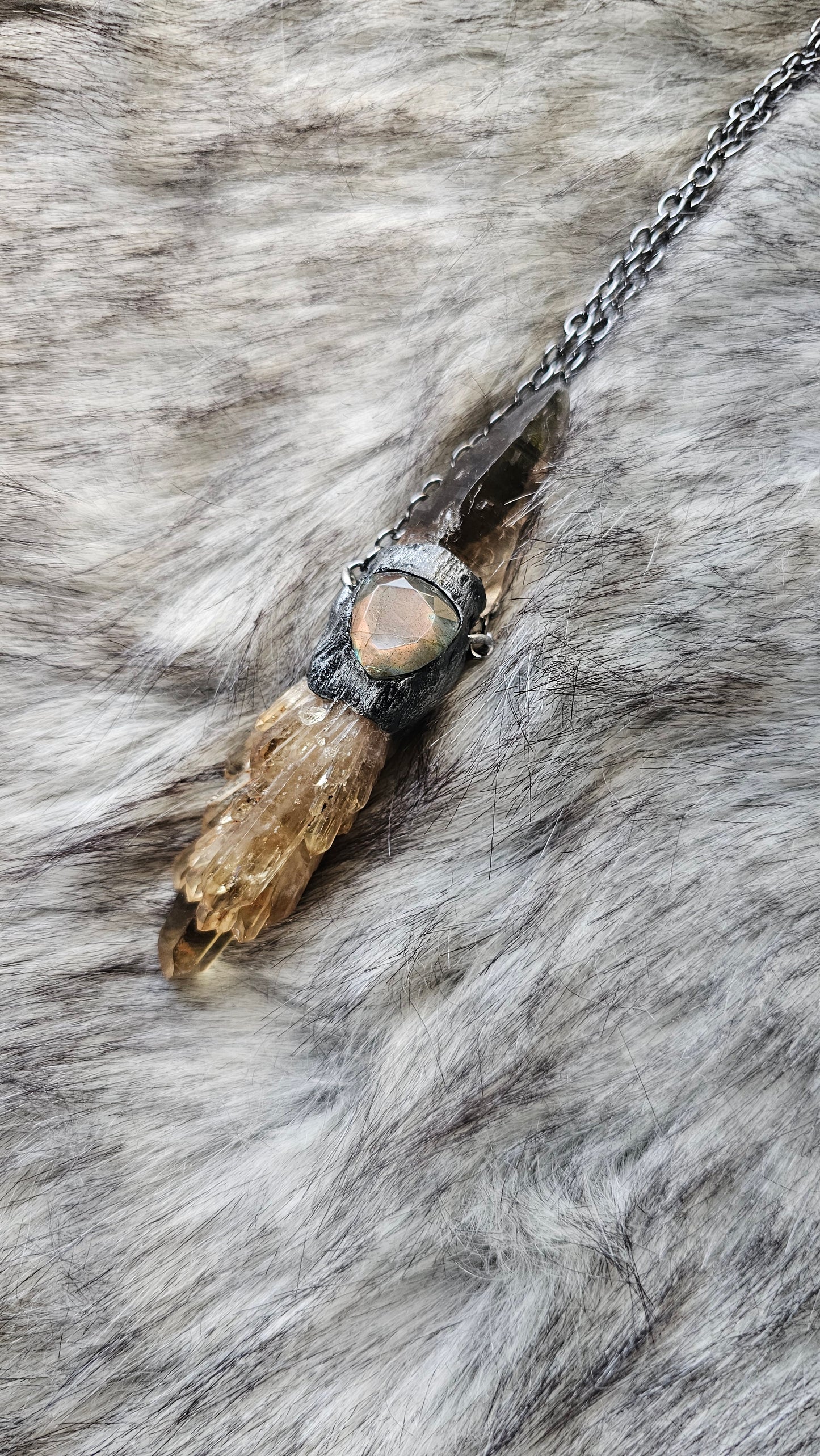 Warrior Goddess Raw Earth Pendant