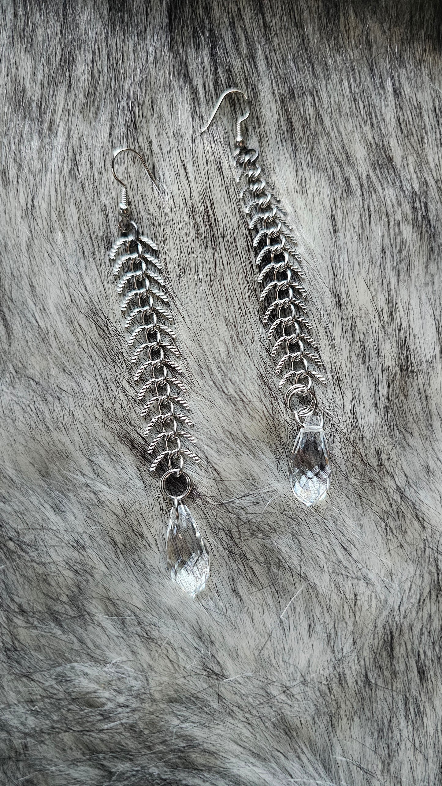 Strength Earrings- Quartz