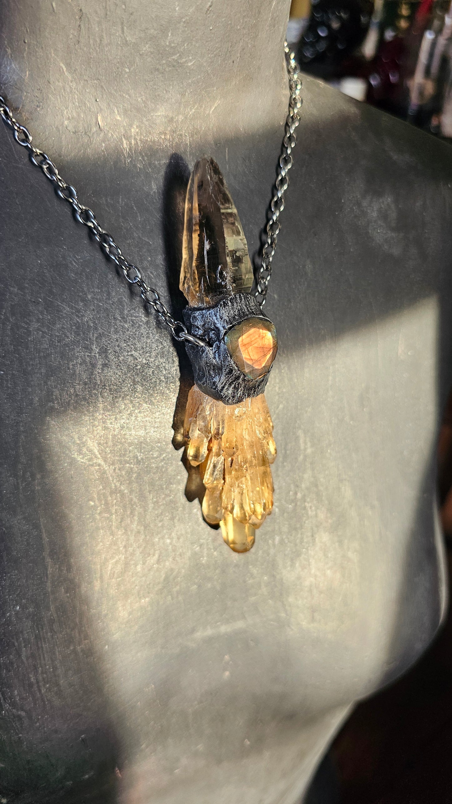 Warrior Goddess Raw Earth Pendant