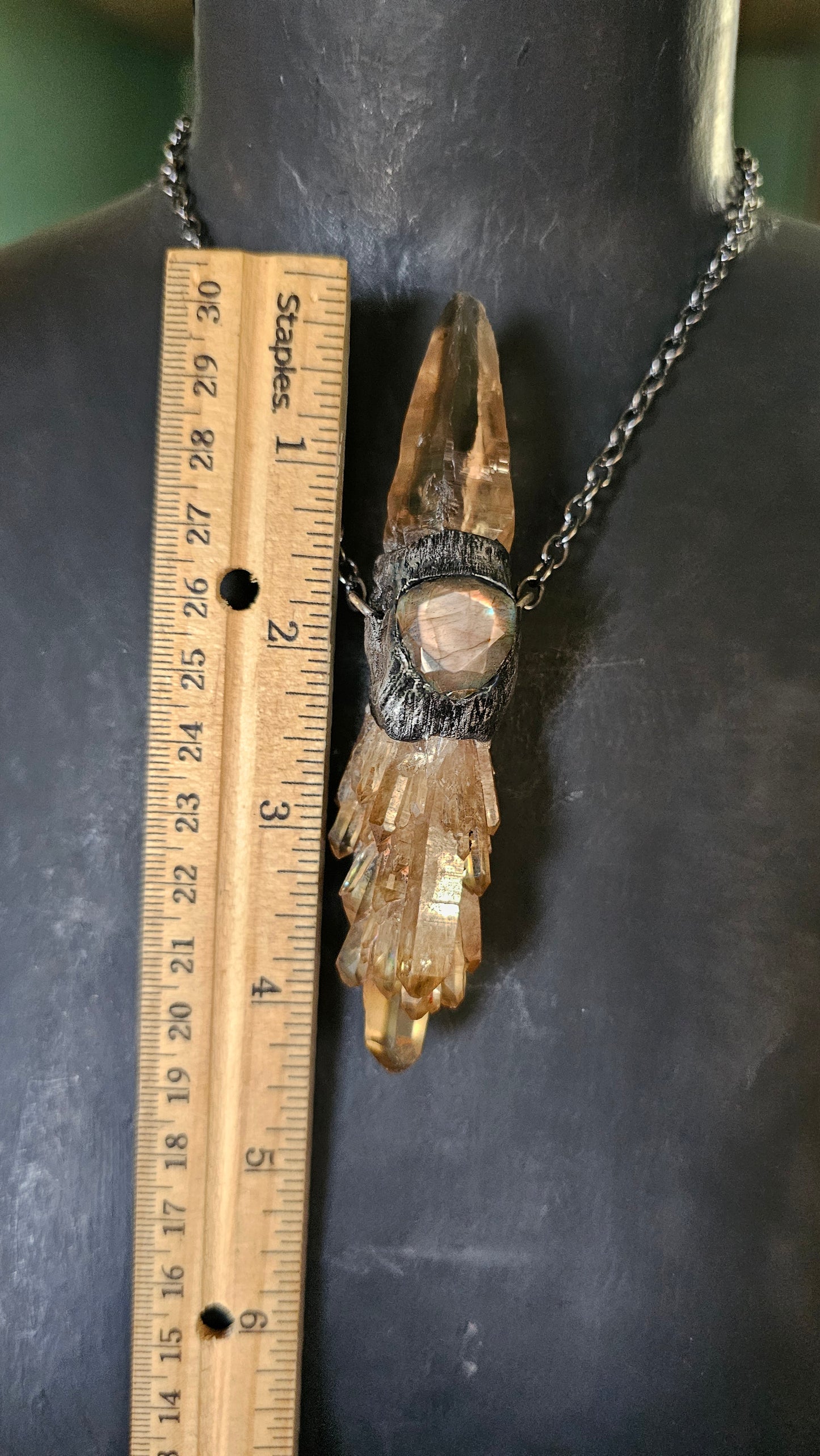 Warrior Goddess Raw Earth Pendant